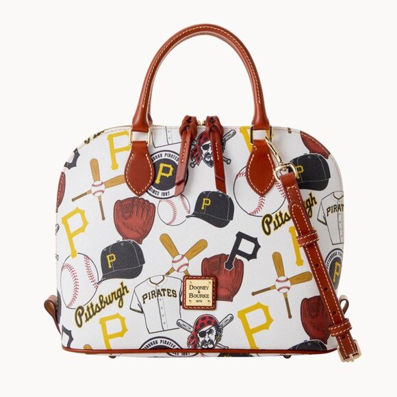 NWT Dooney & Bourke Pittsburgh Pirates Zip Zip Domed Satchel Bag MLB Orig $268 - Picture 1 of 1